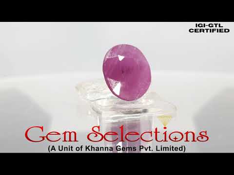 4.26 Ratti Natural New Burma Ruby with Govt. Lab Certificate-(4551)