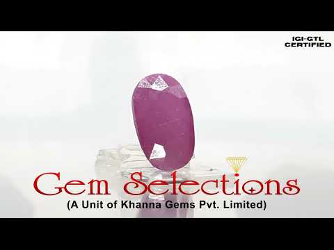 6.54 Ratti Natural New Burma Ruby with Govt. Lab Certificate-(3441)