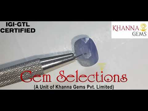 5.58/Carat Natural Blue Sapphire with Govt Lab Certificate (6771)