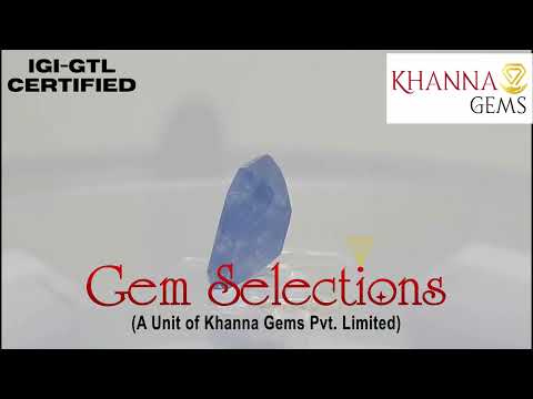 6.63/Carat Natural Blue Sapphire with Govt Lab Certificate (6771)