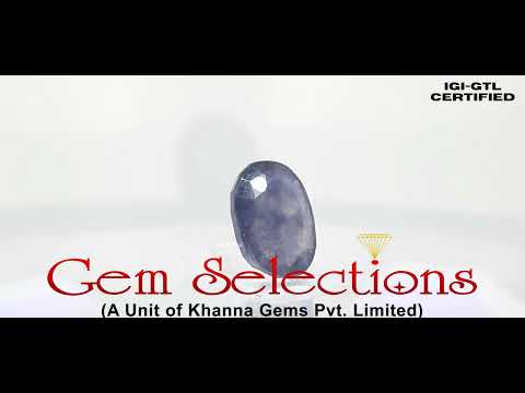 6.61/CT Natural Iolite with Govt. Lab Certificate (832)
