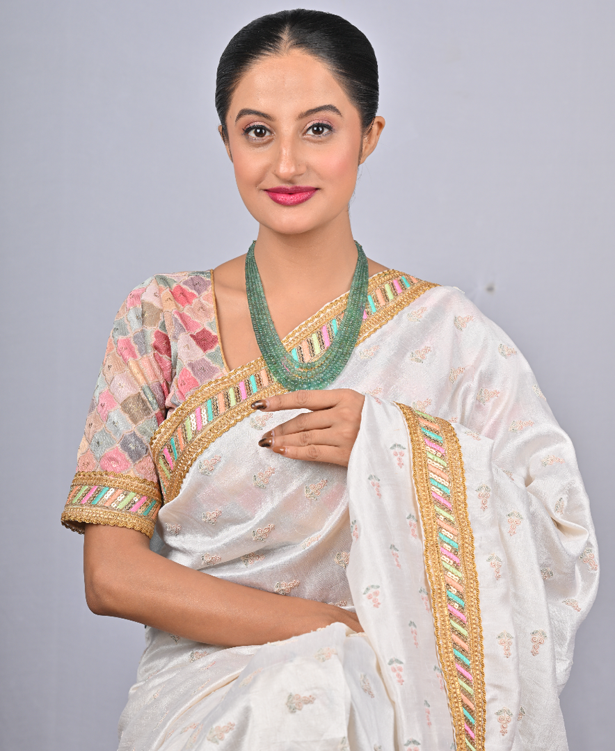 35/GM FIVE LAYER EMERALD BEADS MALA  (3750)