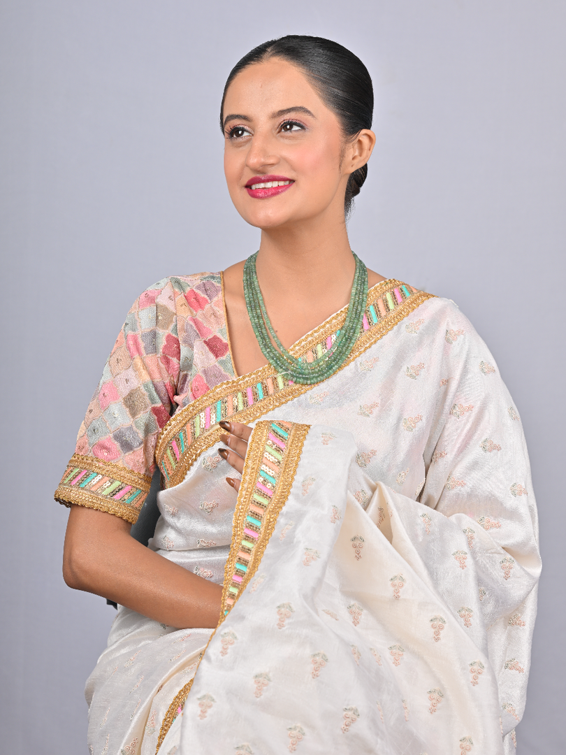 63.4/GM FOUR LAYER EMERALD BEADS MALA   (1750)