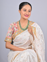 63.4/GM FOUR LAYER EMERALD BEADS MALA   (1750)