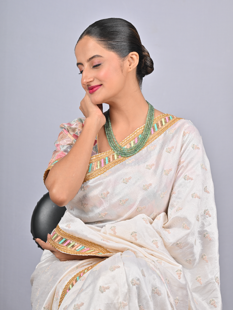 63.4/GM FOUR LAYER EMERALD BEADS MALA   (1750)