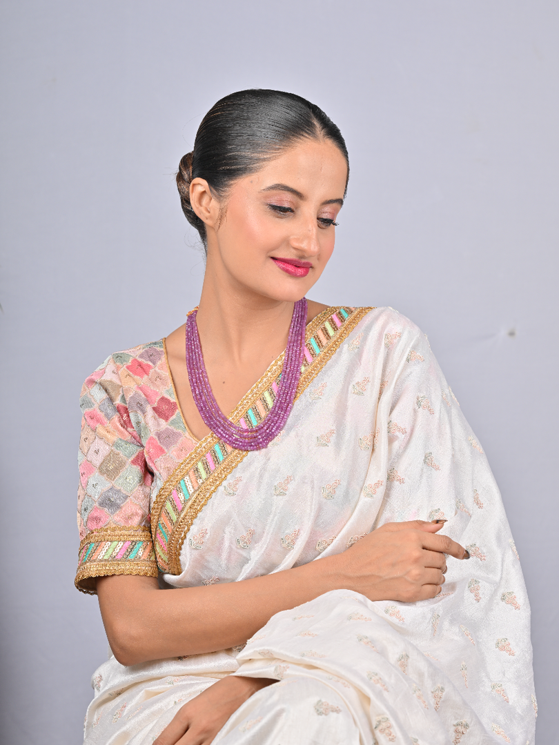 77.5/GM FIVE LAYER RUBY BEADS MALA (625)