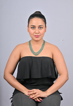 Load image into Gallery viewer, 26/GM FIVE LAYER EMERALD BEADS MALA (3750)
