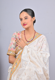 27.6/GM ONE LAYER RUBY BEADS MALA  (400)