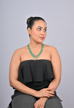 Load image into Gallery viewer, 27.988/GM SIX LAYER EMERALD BEADS MALA  (6250)
