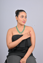 Load image into Gallery viewer, 27.988/GM SIX LAYER EMERALD BEADS MALA  (6250)
