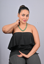 Load image into Gallery viewer, 55.07/GM THREE LAYER EMERALD BEADS MALA  (1750)
