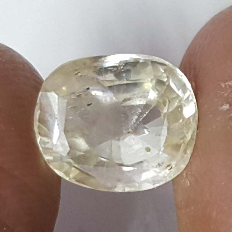 3.86/CT Natural Yellow Sapphire With Govt Lab Certificate-YELSA9V
