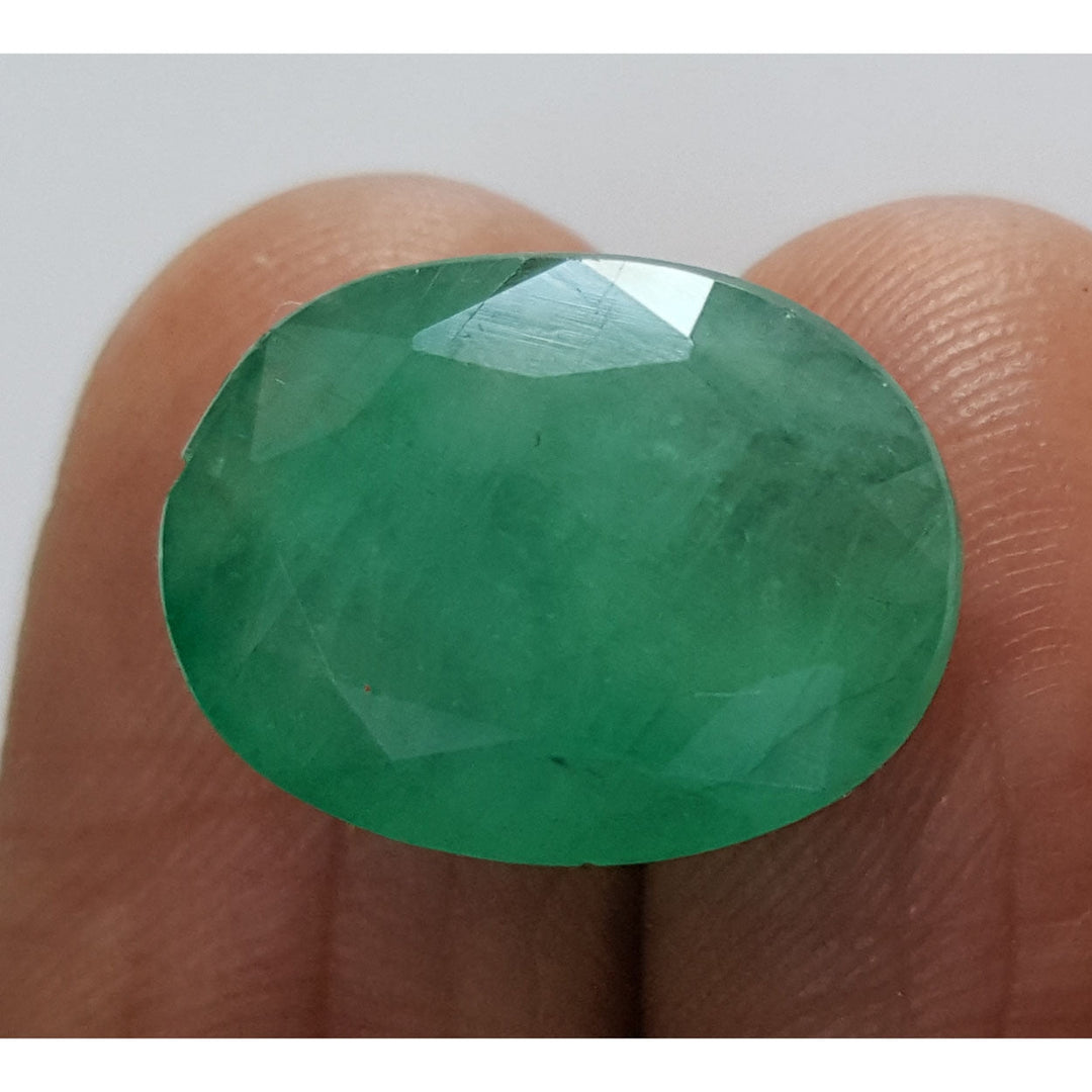11.39/CT Natural Panna Stone With Govt. Lab Certificate (6771)