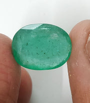 8.58 Ratti Natural Panna Stone With Govt. Lab Certificate (23310)