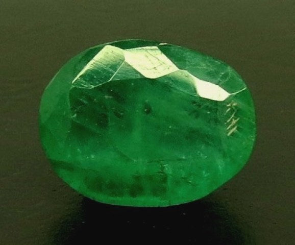 2.56/CT Natural Panna Stone with Govt. Lab Certificate (8991)