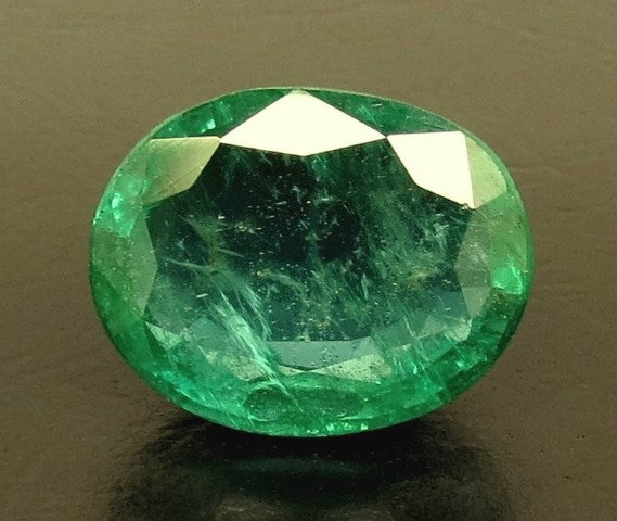 7.04/CT Natural Panna Stone with Govt. Lab Certificate (56610)