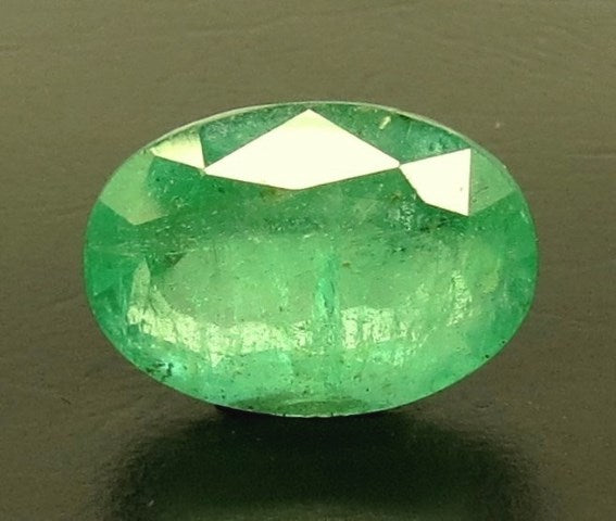 6.68/CT Natural Panna Stone with Govt. Lab Certificate (56610)