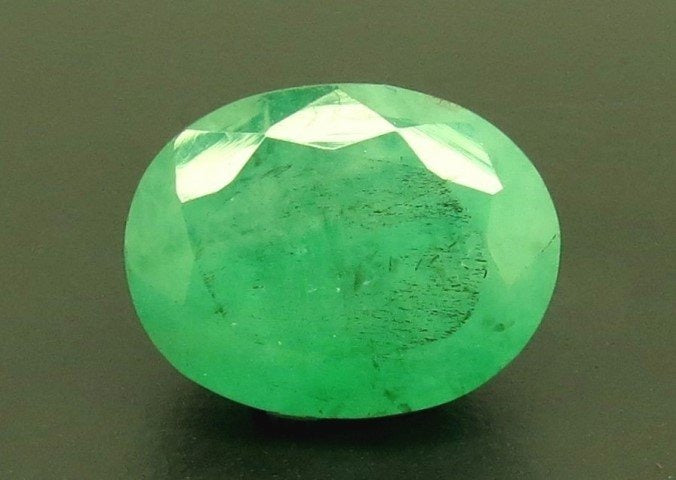 6.70/CT Natural Panna Stone with Govt. Lab Certificate (6771)