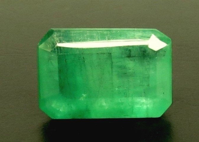 7.61/CT Natural Panna Stone with Govt. Lab Certificate-16650