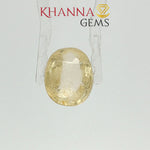 Load and play video in Gallery viewer, 5.64/CT Natural Yellow Sapphire with Govt Lab Certificate-103077