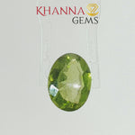 Load and play video in Gallery viewer, 4.86/CT Natural Peridot Stone With Govt. Lab Certificate-7987D31858