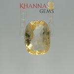 Load and play video in Gallery viewer, 5.72/CT Natural Yellow Sapphire with Govt Lab Certificate-68513