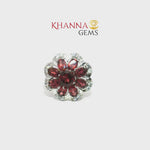 Load and play video in Gallery viewer, 7.91/GM  GARNET ZIRCON RING Earrings - G0561