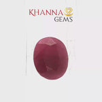 Load and play video in Gallery viewer, 4.93/CT Natural Ruby Stone with Govt. Lab Certificate-2396D7240