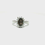 Load and play video in Gallery viewer, 3.28/GM  SMOKY ZIRCON RING Earrings - G0298
