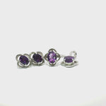 Load and play video in Gallery viewer, 8.20/GM Royal AMETHYST Earrings - G0060
