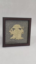 Load and play video in Gallery viewer, PANCH MUKHI BALAJI PYRITE YANTRA FRAME

