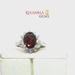 Load and play video in Gallery viewer, 3.49/GM  GARNET ZIRCON RING Earrings - G0566