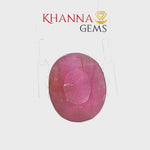 Load and play video in Gallery viewer, 4.93/CT Natural Ruby Stone with Govt. Lab Certificate-134577