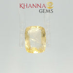Load and play video in Gallery viewer, 3.80/CT  Natural Yellow Sapphire with Govt Lab Certificate-117174