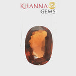 Load and play video in Gallery viewer, 7.42/Carat Natural Hessonite Stone with Govt. Lab Certificate-115111