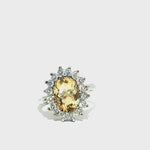 Load and play video in Gallery viewer, 3.64/GM  CITRINE ZIRCON RING Earrings - G06533