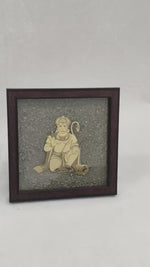 Load and play video in Gallery viewer, HANUMAN JI ON GOLDEN PYRITE PLATE
