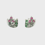 Load and play video in Gallery viewer, 3.40/GM Royal Spin Onyx Earrings - G0057