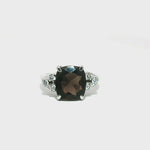 Load and play video in Gallery viewer, 4.31/GM  SMOKY ZIRCON RING Earrings - G0552