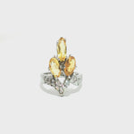Load and play video in Gallery viewer, 2.94/GM  CITRINE ZIRCON RING Earrings - G0532