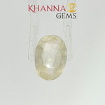 Load and play video in Gallery viewer, 4.94/CT Natural Yellow Sapphire With Govt Lab Certificate-120383