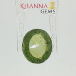 Load and play video in Gallery viewer, 5.40/CT Natural Peridot Stone With Govt. Lab Certificate-110854