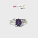 Load and play video in Gallery viewer, 4.27/GM  AMETHYST ZIRCON RING Earrings - G0503