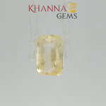 Load and play video in Gallery viewer, 5.53/CT Natural Yellow Sapphire with Govt Lab Certificate-2361D7035