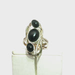 Load and play video in Gallery viewer, 6.40/GM  BLACK STAR RING Earrings - G0675