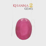 Load and play video in Gallery viewer, 6.46/CT Natural Ruby Stone with Govt. Lab Certificate-104813