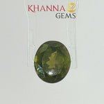 Load and play video in Gallery viewer, 4.92/CT Natural Peridot Stone With Govt. Lab Certificate-1804D4318