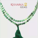 Load and play video in Gallery viewer, NATURAL EMERALD MALA (LIGHT)