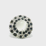 Load and play video in Gallery viewer, 5.32/GM  MOON STONE BLUE SAPPHIRE RING Earrings - G0580