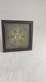 Load and play video in Gallery viewer, GOLDEN PYRITE ZIBU FRAME FOR HEALING
